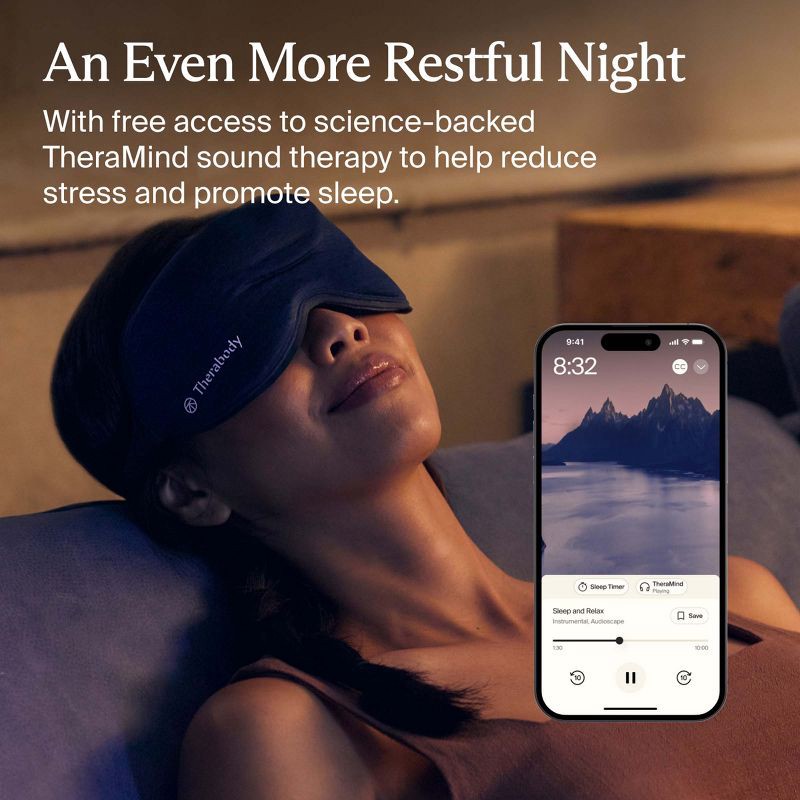 slide 9 of 11, Therabody SleepMask Blackout Eye Mask with Vibration Therapy, 1 ct