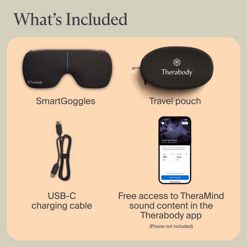 slide 9 of 10, Therabody SmartGoggles Heated Eye & Temple Massage (2nd Generation), 1 ct