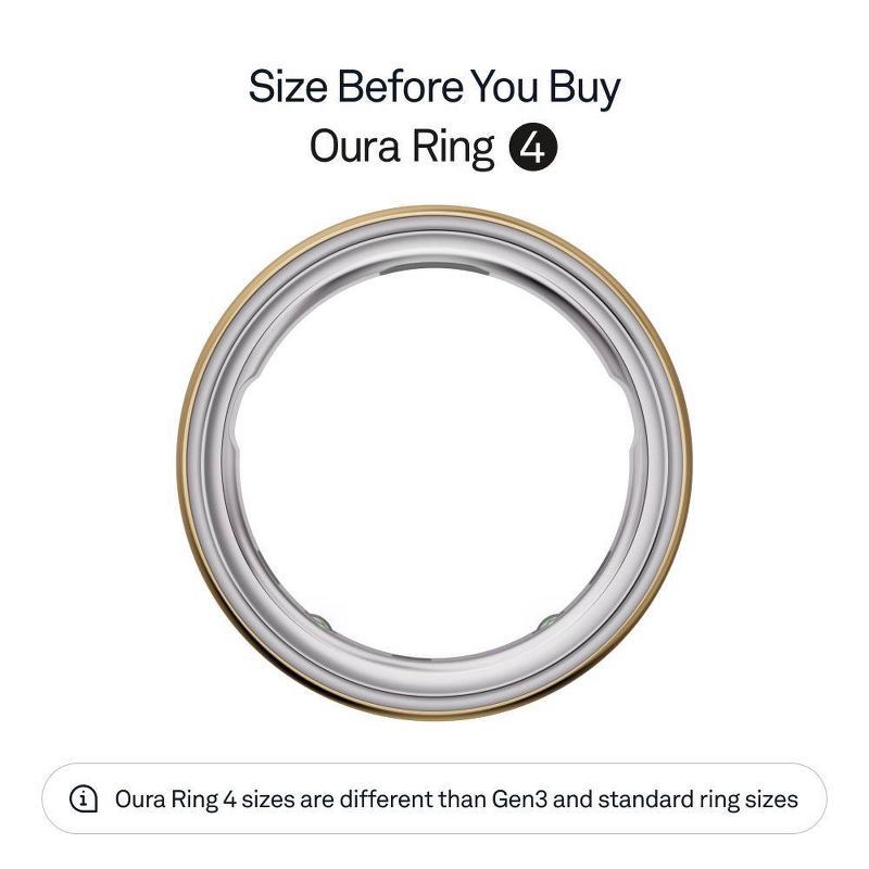 slide 2 of 12, Oura Ring 4 Gold - Size 7, 1 ct