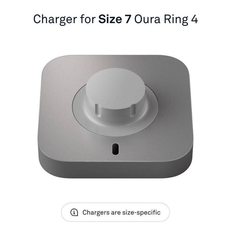 slide 2 of 4, Oura Ring 4 Charger - Size 7, 1 ct