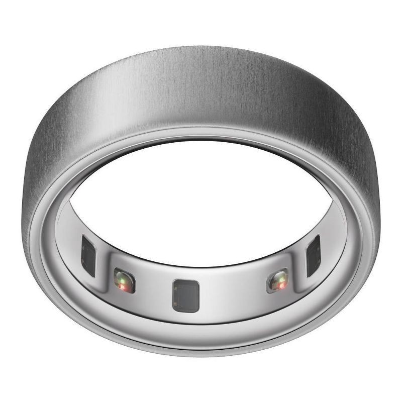 slide 1 of 13, Oura Ring 4 Brushed Silver - Size 9, 1 ct