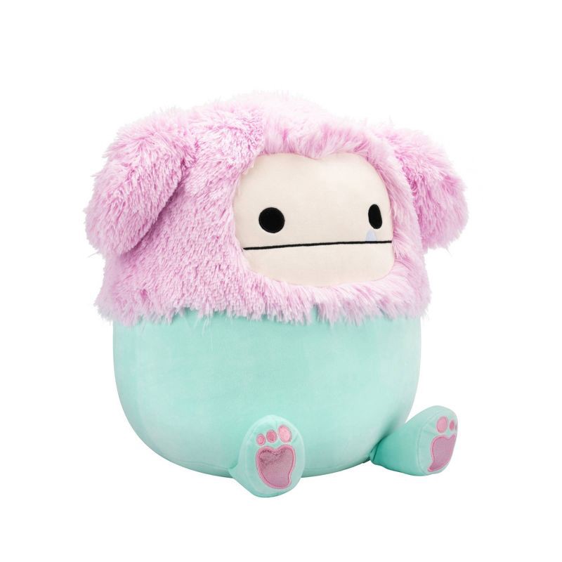 slide 3 of 12, Squishmallows 16" Mint and Pink Bigfoot with Sparkly Feet Large Plush, 1 ct
