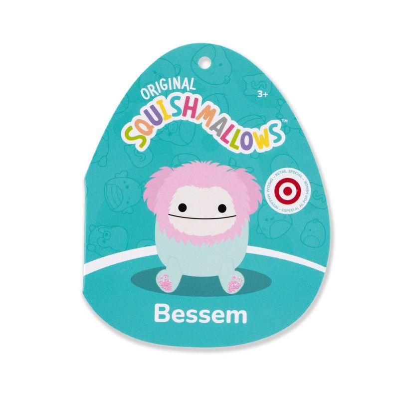 slide 11 of 12, Squishmallows 16" Mint and Pink Bigfoot with Sparkly Feet Large Plush, 1 ct