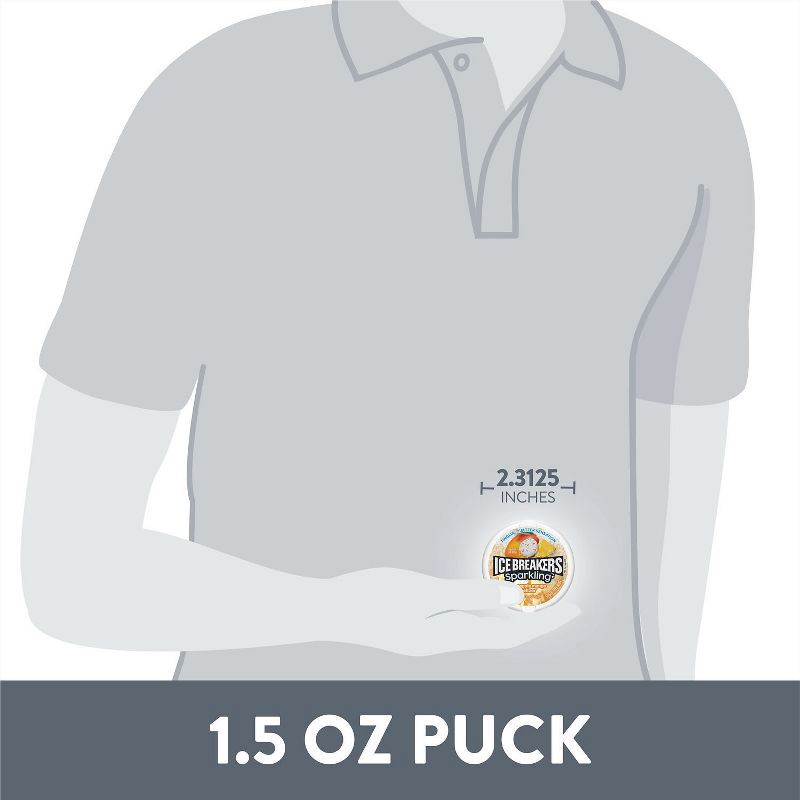 slide 7 of 7, Ice Breakers Sparkling Pineapple Mango Seltzer Sugar Free Mint Tin - 1.5oz, 1.5 oz