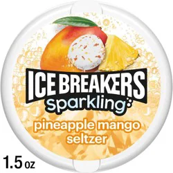 Ice Breakers Sparkling Pineapple Mango Seltzer Sugar Free Mint Tin - 1.5oz