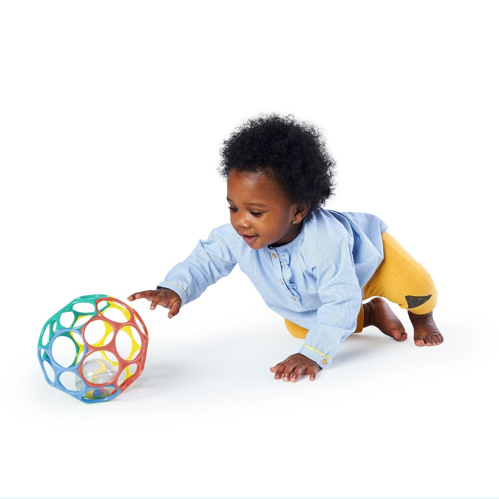 slide 5 of 14, Bright Starts Oball 2-In-1 Roller Sit-To-Stand Push Toy, 1 ct