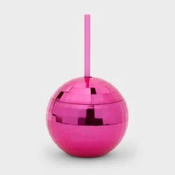 Hot Pink Disco Ball Cup 14 fl oz - Spritz™
