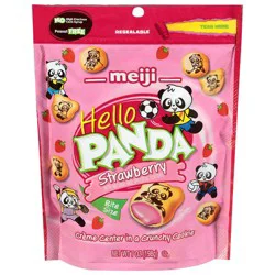 Meiji Hello Panda Bars Strawberry Stand Up Bag - 7oz