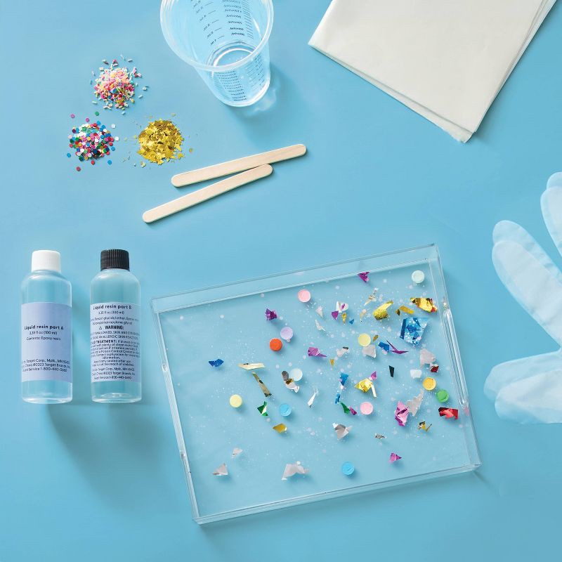 slide 3 of 4, Summer Craft Confetti Resin Tray Kit - Mondo Llama™, 1 ct