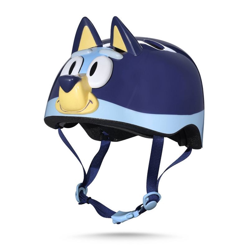 slide 1 of 8, Bluey Microshell Cycling Youth Bike Helmet - Blue S: Vented, Adjustable Strap, 1 ct