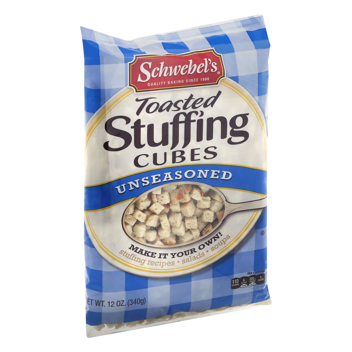 slide 7 of 13, Schwebel's Unseasoned Toasted Stuffing Cubes 12 oz, 12 oz