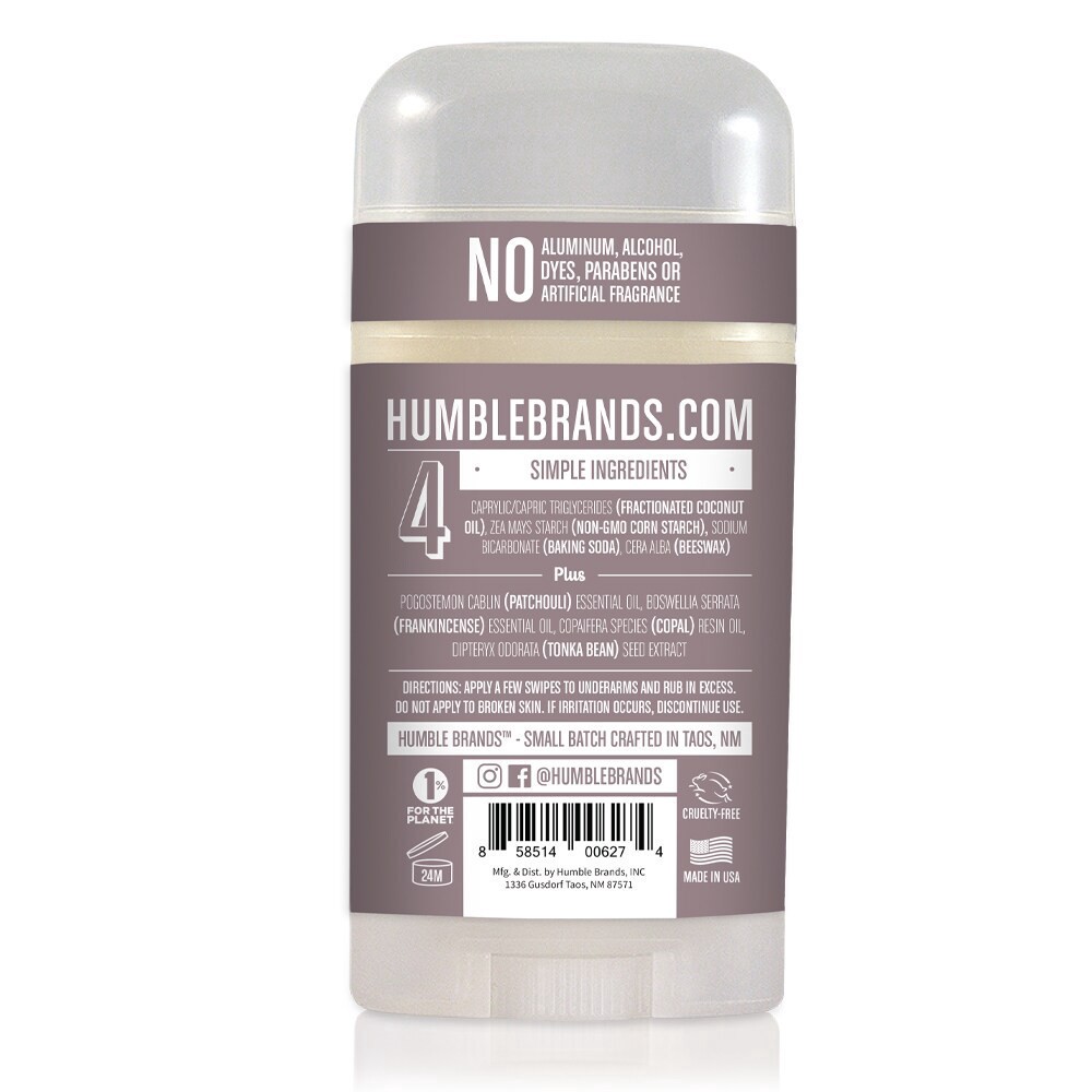 slide 2 of 2, Humble Patchouli Copal Deodorant, 2.5 oz