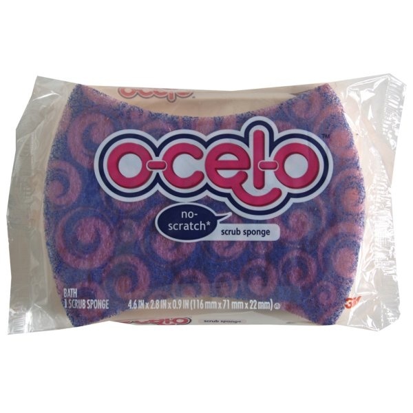 slide 1 of 1, ocelo Scrub Sponge, No-Scratch (For Most Household Surfaces), 1 ct