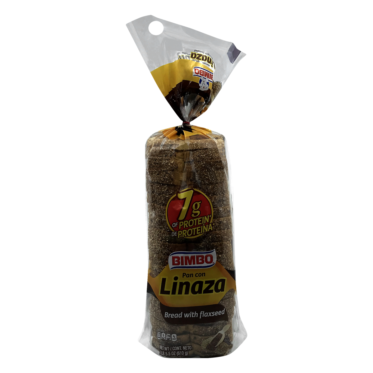 slide 1 of 1, Bimbo Flaxseed Linaza Bread, 20 oz