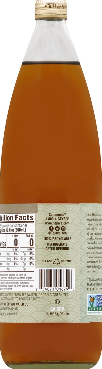 slide 6 of 6, Tejava Origins Organic Hojicha Green Tea, 33.8 fl oz