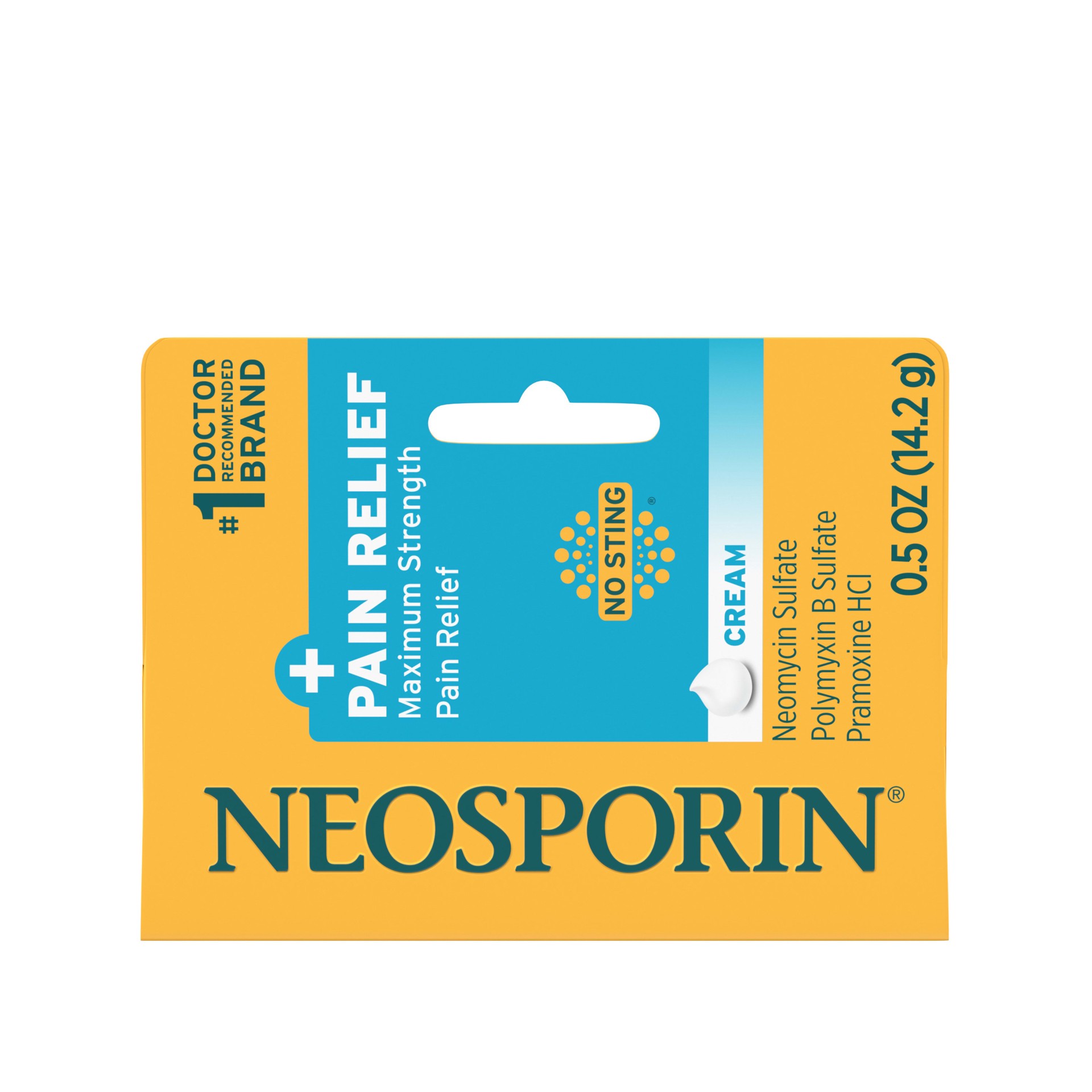 slide 1 of 10, Neosporin Maximum Strength Plus Cream, 0.5 oz, 0.5 oz