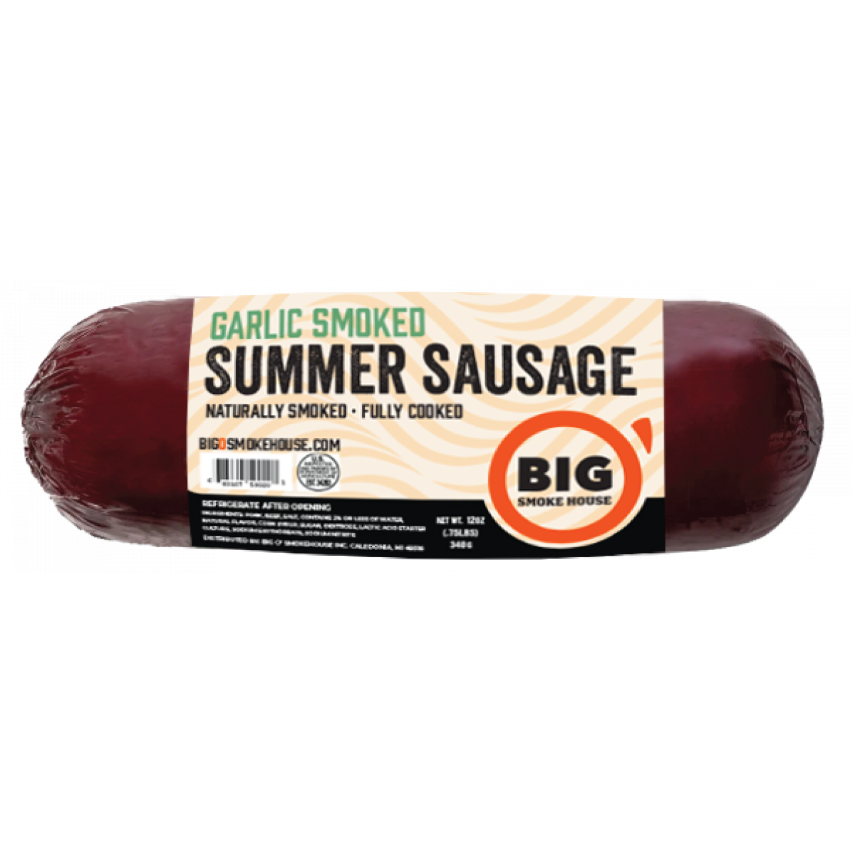 slide 1 of 5, Big O' Smokehouse Cheddar Summer Saus 12, 1 ct