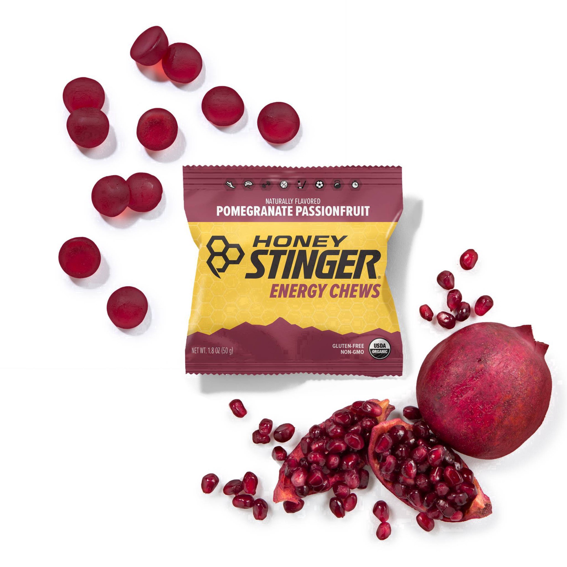 slide 30 of 72, Honey Stinger Pomegranate Passionfruit Energy Chews 1.8 oz, 1.8 oz