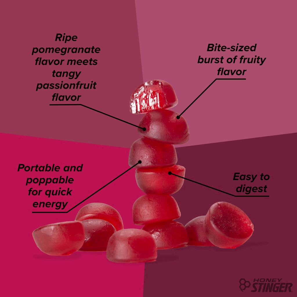 slide 31 of 72, Honey Stinger Pomegranate Passionfruit Energy Chews 1.8 oz, 1.8 oz