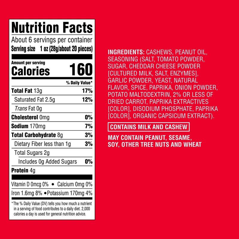 slide 4 of 4, Pizza Flavored Cashews - 6oz - Good & Gather™, 6 oz