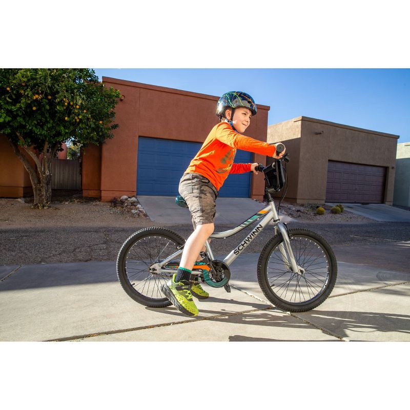 slide 13 of 14, Schwinn Piston 20" Youth Bike - Silver, 1 ct