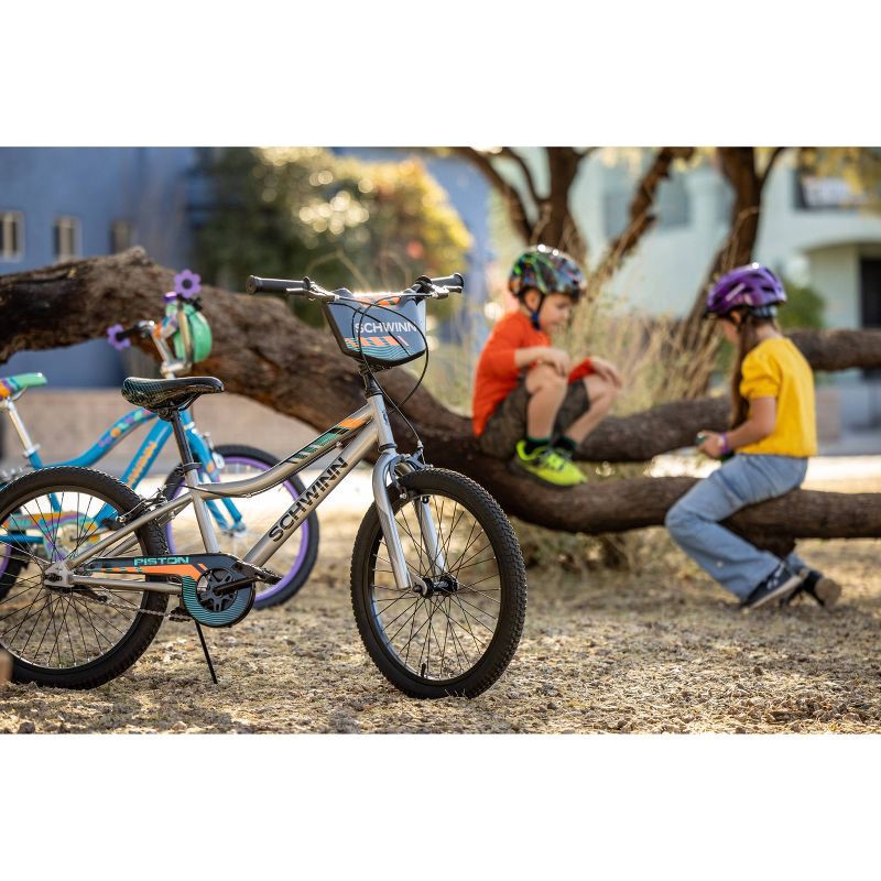 slide 14 of 14, Schwinn Piston 20" Youth Bike - Silver, 1 ct