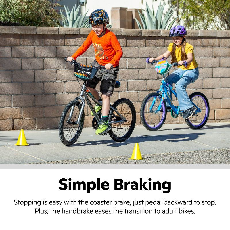 slide 8 of 14, Schwinn Piston 20" Youth Bike - Silver, 1 ct