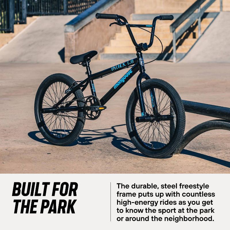 slide 10 of 15, Mongoose Index 1.0 BMX Freestyle 20" Youth Bike - Black, 1 ct
