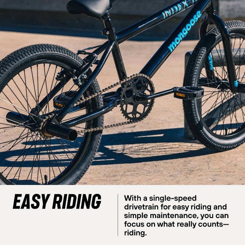 slide 11 of 15, Mongoose Index 1.0 BMX Freestyle 20" Youth Bike - Black, 1 ct