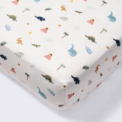 Cotton Fitted Crib Sheet - Dinos - Cloud Island™
