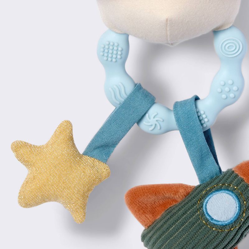 slide 3 of 3, Handheld Plush Rattle Baby Toy - Planet - Cloud Island™, 1 ct