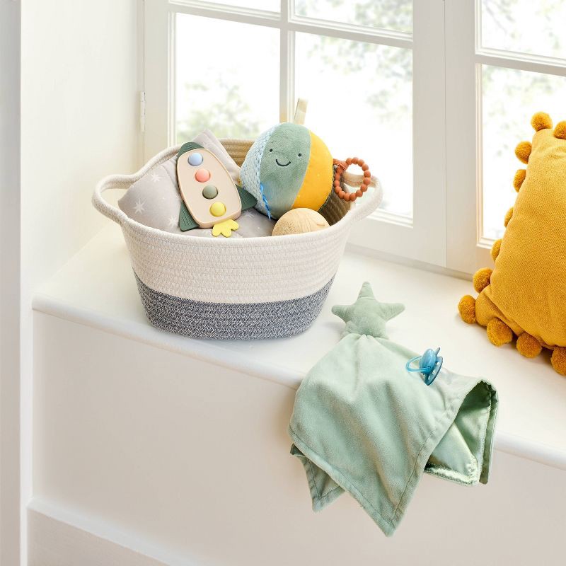 slide 2 of 3, Plush Security Blanket - Green Star - Cloud Island™, 1 ct