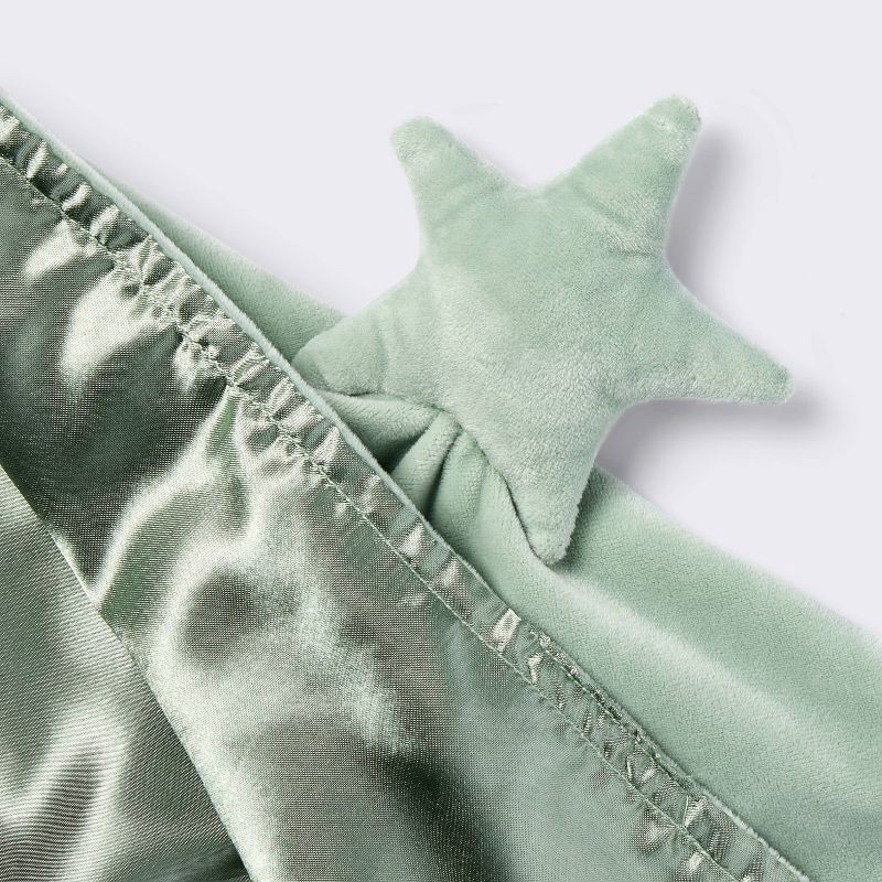 slide 3 of 3, Plush Security Blanket - Green Star - Cloud Island™, 1 ct