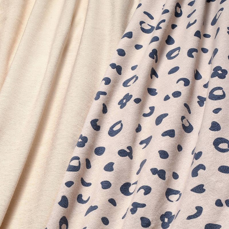 slide 3 of 4, Fitted Jersey Crib Sheet - Leopard - 2pk - Cloud Island™, 2 ct