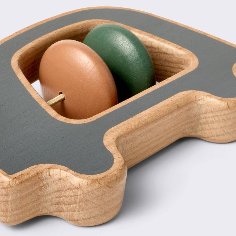 slide 3 of 3, Wooden Rattle - Cloud Island™ Car, 1 ct