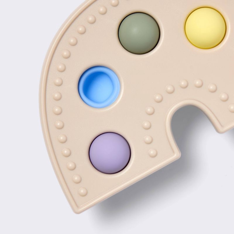 slide 3 of 3, Silicone Pop-it Baby Toy - Rainbow - Cloud Island™, 1 ct
