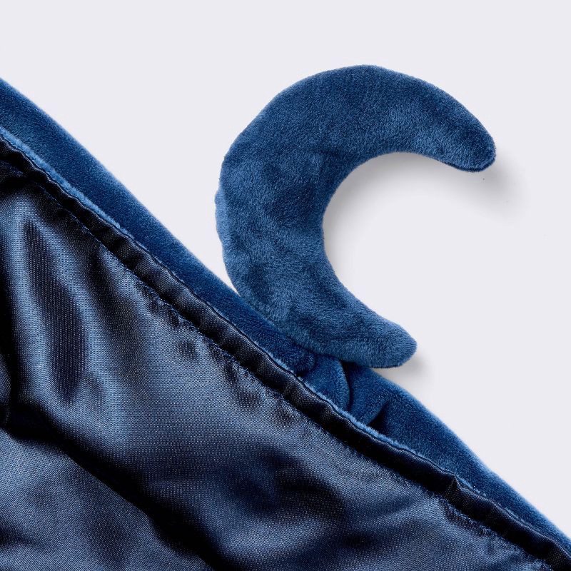 slide 3 of 3, Plush Security Blanket - Blue Moon - Cloud Island™, 1 ct