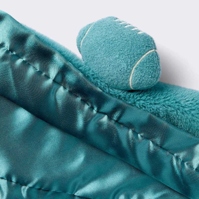 slide 3 of 3, Plush Security Blanket - Football Cloud Island™, 1 ct