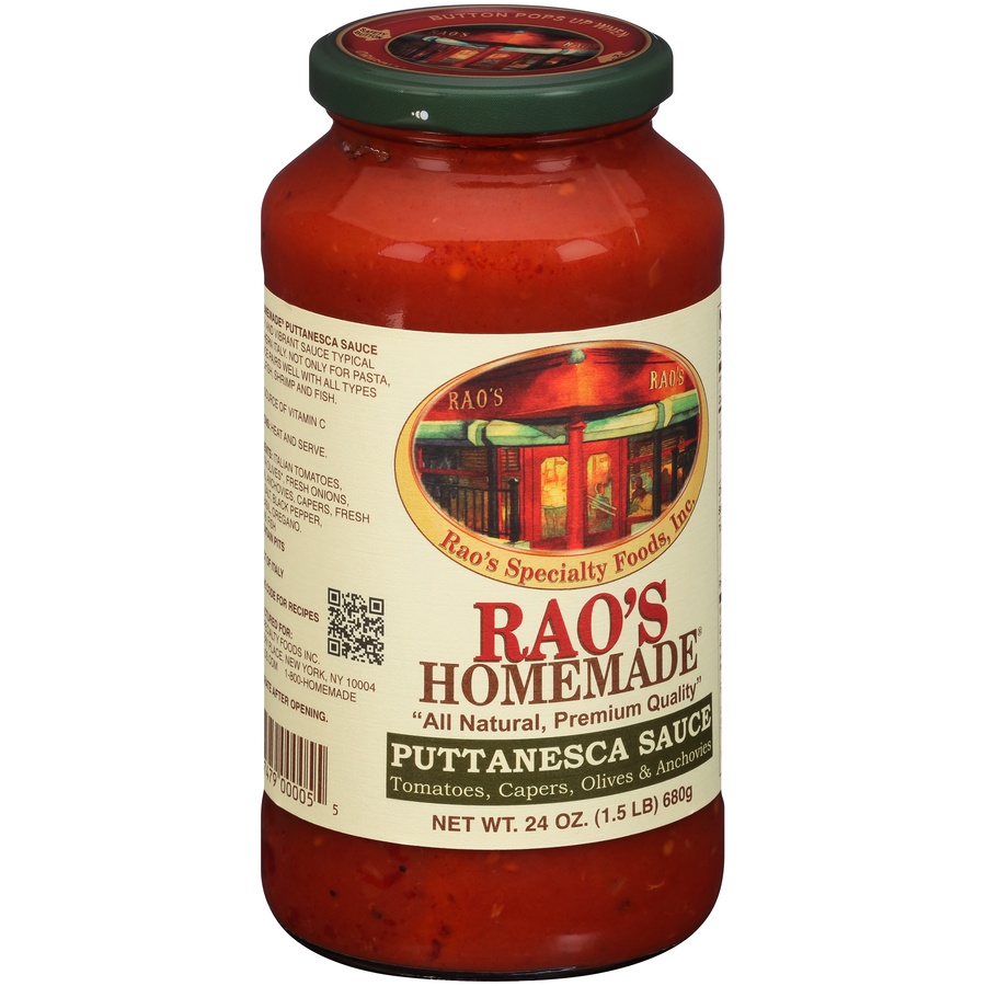 slide 4 of 8, Rao's Homemade Raos Puttanesca Spaghetti Sauce, 24 fl oz