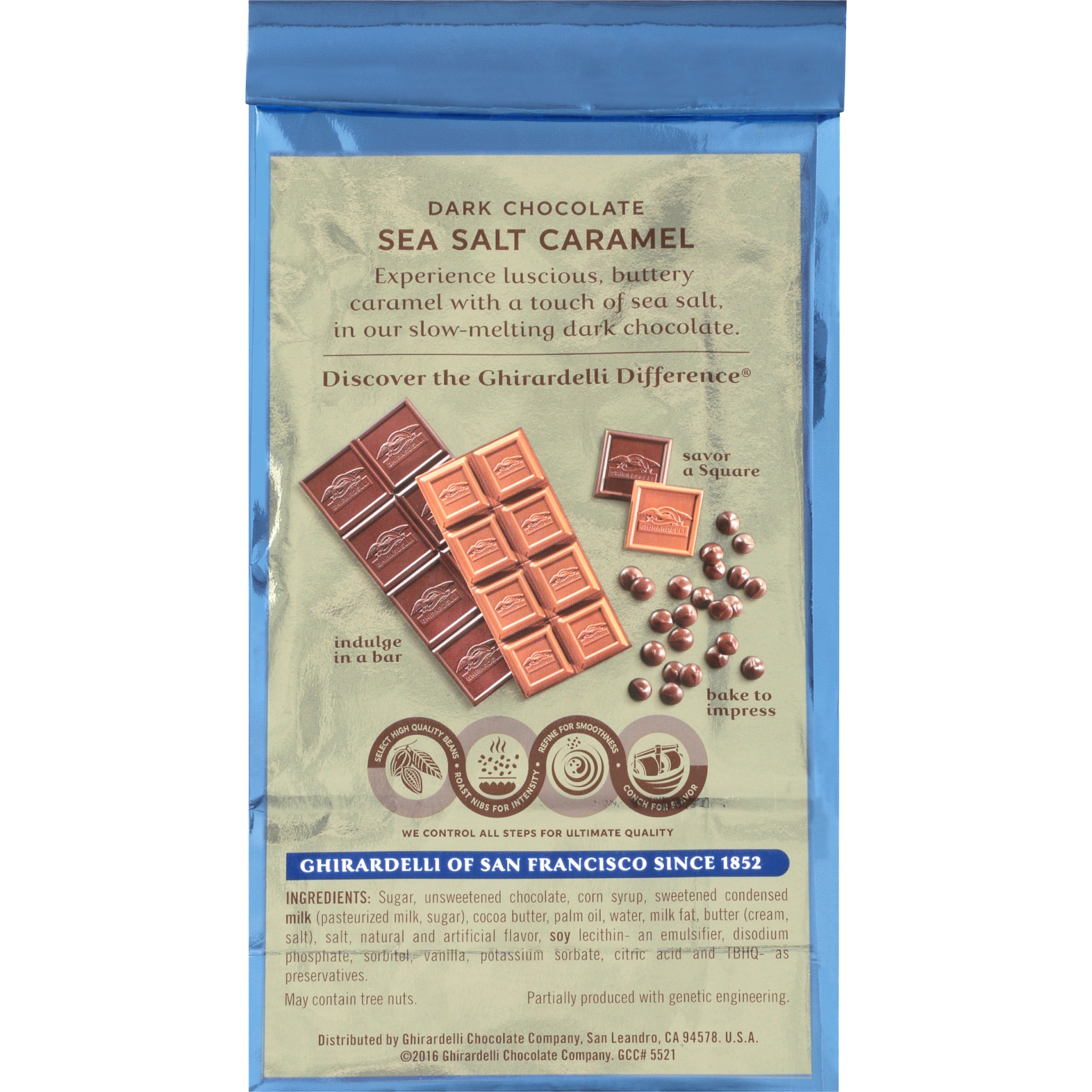 slide 3 of 6, Ghirardelli Dark Sea Salt Caramel Bag, 5.32 oz