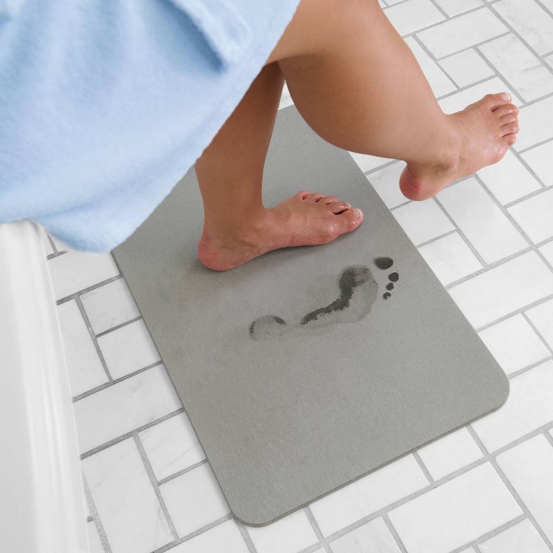slide 4 of 5, madesmart Diatomite Stone Drying Bath Mat, 1 ct