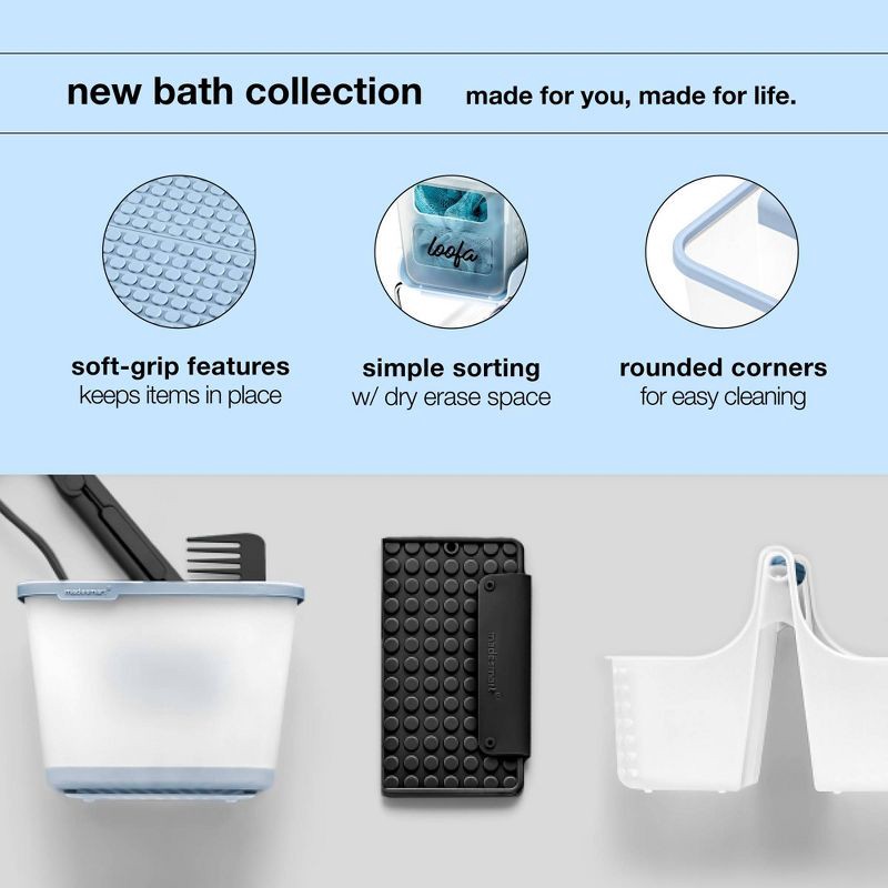 slide 6 of 6, madesmart Small Soft Grip Tote Caddy, 1 ct