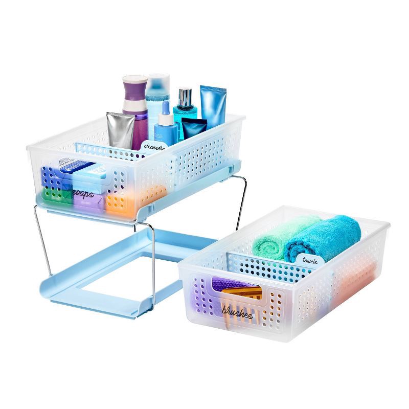 slide 2 of 3, madesmart Large Two Tier Organizer with Dividers, 1 ct