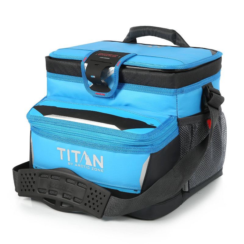 slide 3 of 8, Titan by Arctic Zone 16 Can Zipperless Soft Sided Cooler - Blue Flame: 10.5-Quart TPE & PEVA, 16 ct