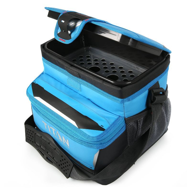 slide 4 of 8, Titan by Arctic Zone 16 Can Zipperless Soft Sided Cooler - Blue Flame: 10.5-Quart TPE & PEVA, 16 ct