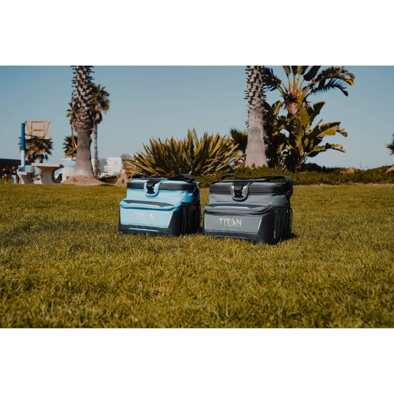 slide 8 of 8, Titan by Arctic Zone 16 Can Zipperless Soft Sided Cooler - Blue Flame: 10.5-Quart TPE & PEVA, 16 ct