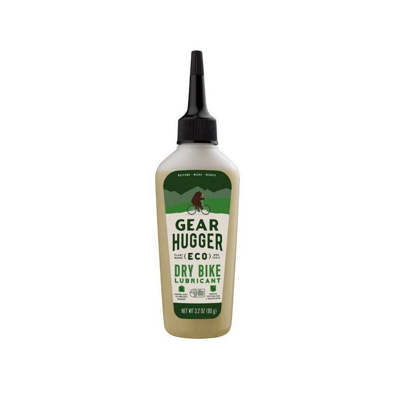 slide 1 of 4, Gear Hugger ECO 3.2oz Dry Bike Lubricant: 50% Recycled Plastic, Bike Maintenance, 3.2 oz