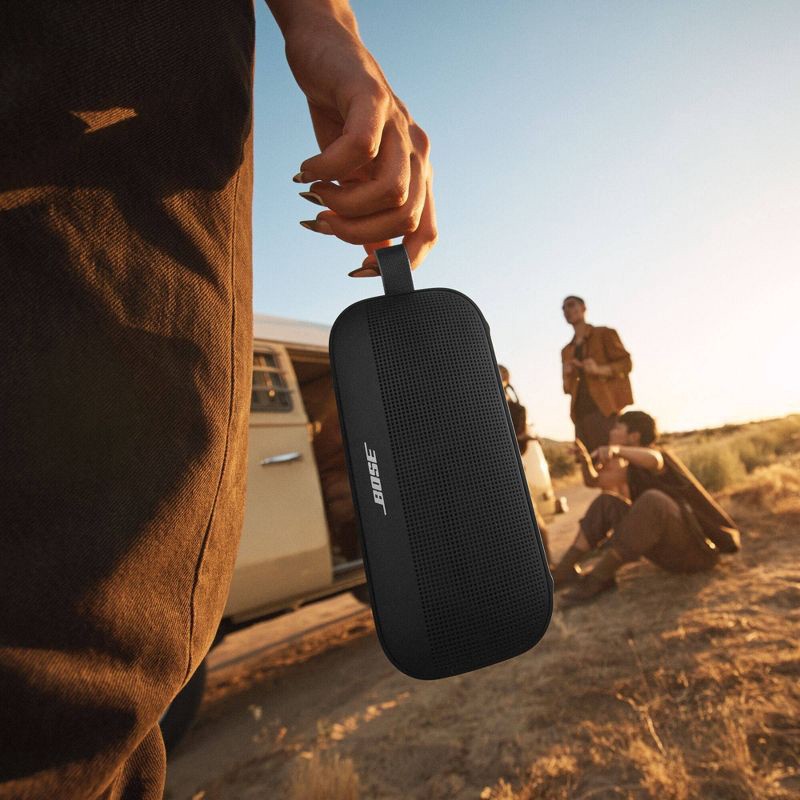 slide 8 of 10, Bose SoundLink Flex Portable Bluetooth Waterproof Speaker (2nd Gen) - Black, 1 ct