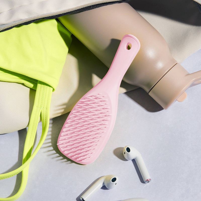 slide 7 of 9, Tangle Teezer Mini Ultimate Detangler On the Go Hair Brush for All Hair Types - Millenial Pink, 1 ct