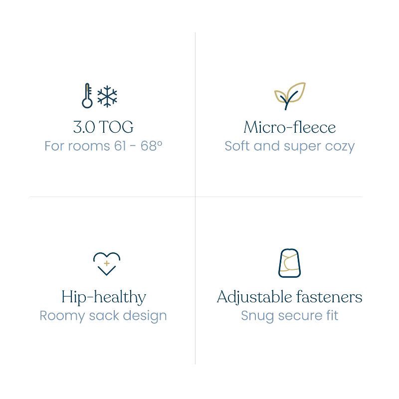 slide 7 of 11, HALO Innovations Dream Sleepsack Micro Fleece Swaddle Wrap - Tan Gingham - S, 1 ct